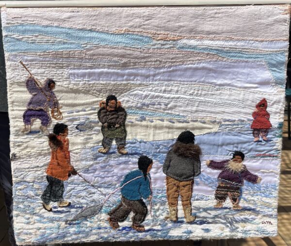 Scène de vie inuits 2 - brodé
