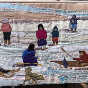 Retour de pêche chez les inuits - brodé
