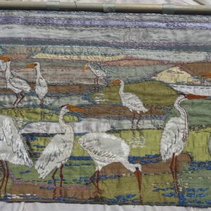 Oiseaux en Camargue - brodé