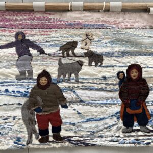 Retour de chasse chez les inuits - brodé