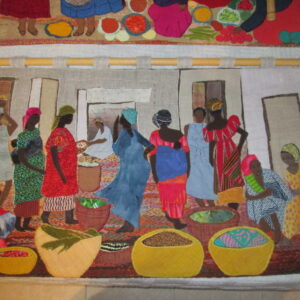 Grand marché africain- brodé
