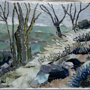 Chemin en hiver - papier