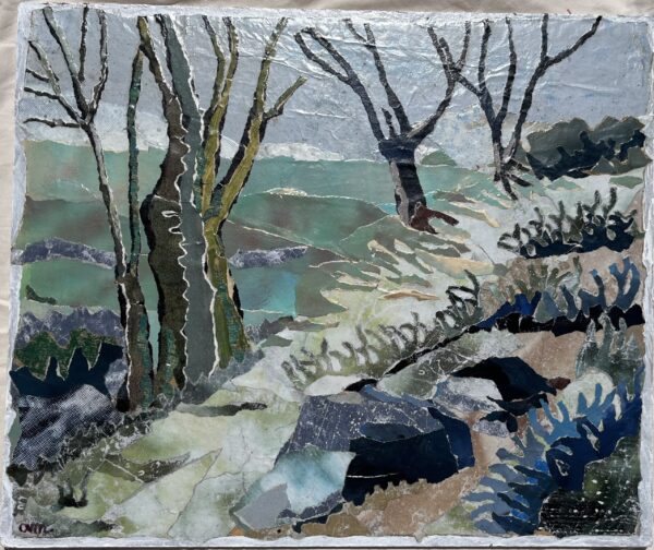 Chemin en hiver - papier