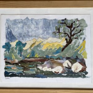 Printemps au bord de l'eau - papier