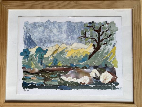 Printemps au bord de l'eau - papier