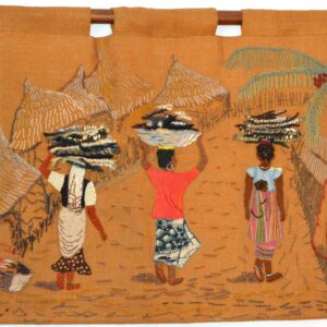 Marché africain bis - brodé
