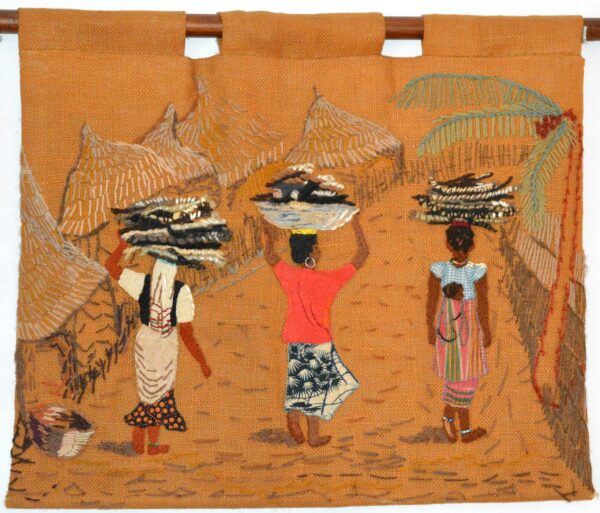 Marché africain bis - brodé