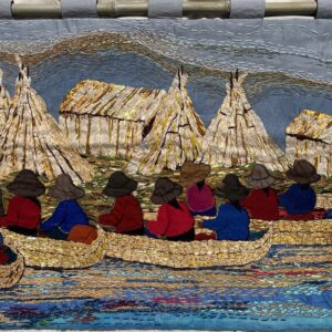 Sur le lac Titicaca - brodé