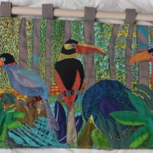 Toucans long - brodé