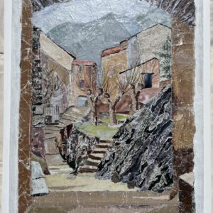 Haute ville de Corté - papier